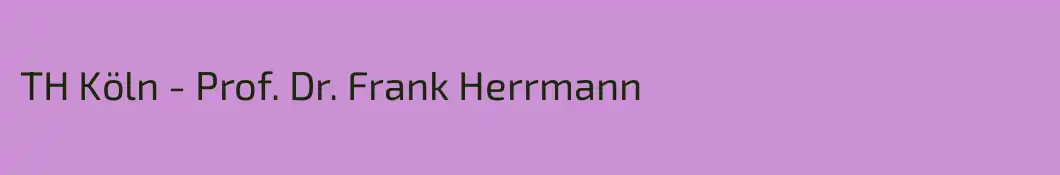 TH Köln - Prof. Dr. Frank Herrmann